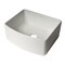 Alfi Brand White Smooth Curved Apron 24" x 20" Single Bowl Fireclay Farm Sink with Grid ABFC2420-W - alternate 10
